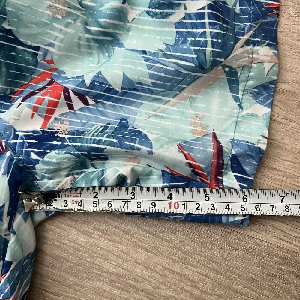 Tommy Bahama Swim Trunks Mens Small Blue Relax Tropical Floral Board Shorts 6
